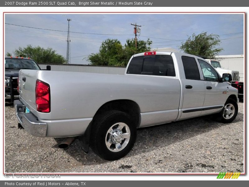 Bright Silver Metallic / Medium Slate Gray 2007 Dodge Ram 2500 SLT Quad Cab