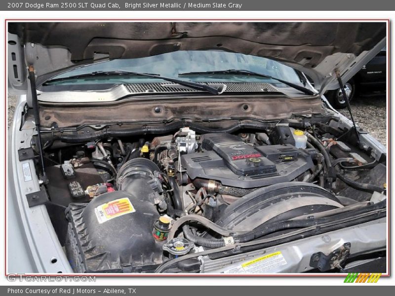 Bright Silver Metallic / Medium Slate Gray 2007 Dodge Ram 2500 SLT Quad Cab