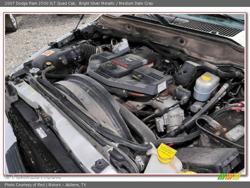 Bright Silver Metallic / Medium Slate Gray 2007 Dodge Ram 2500 SLT Quad Cab