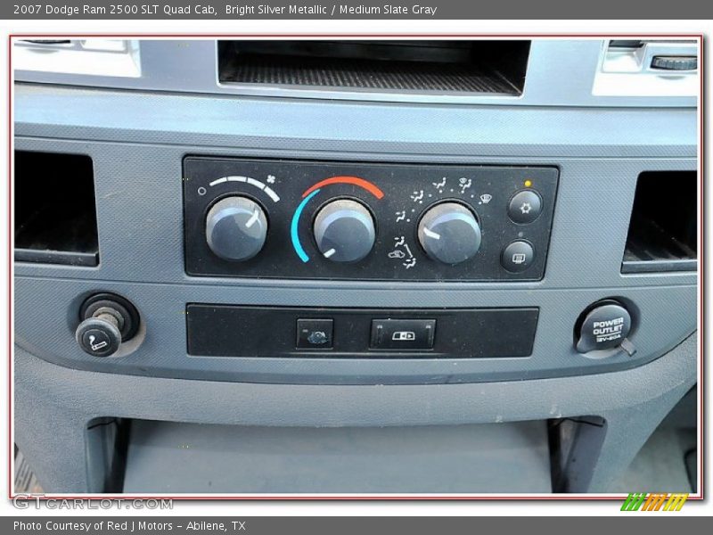 Bright Silver Metallic / Medium Slate Gray 2007 Dodge Ram 2500 SLT Quad Cab
