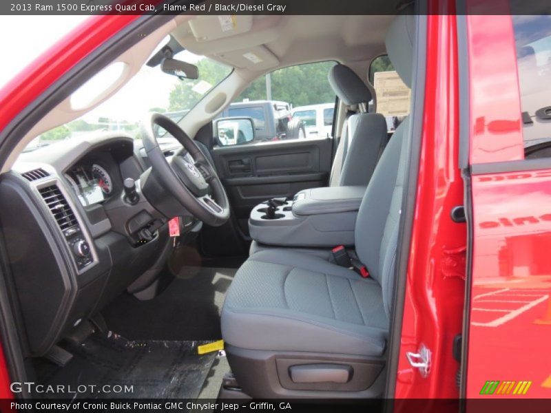 Flame Red / Black/Diesel Gray 2013 Ram 1500 Express Quad Cab