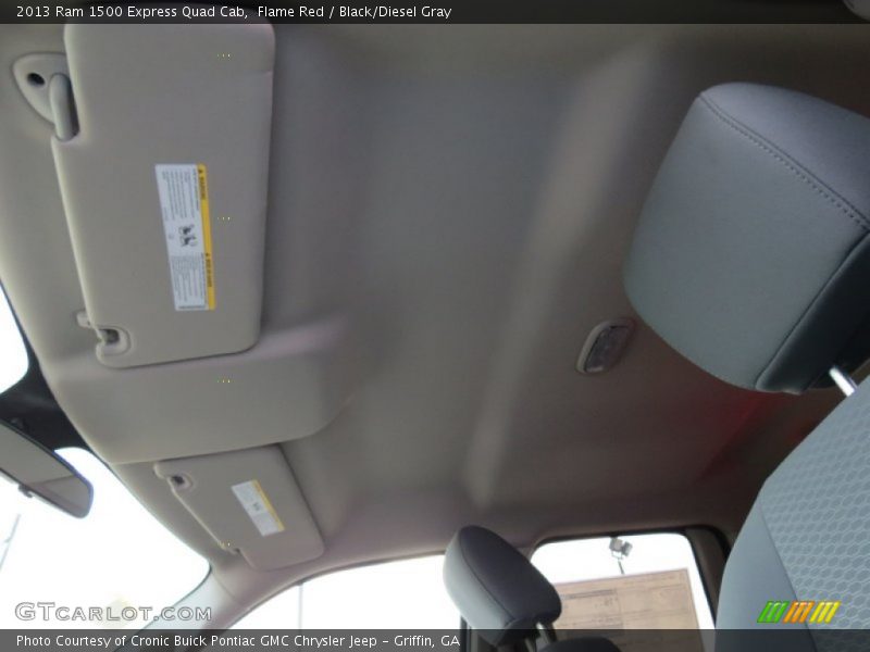 Flame Red / Black/Diesel Gray 2013 Ram 1500 Express Quad Cab