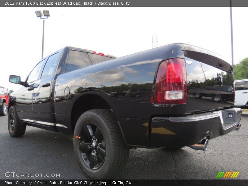 Black / Black/Diesel Gray 2013 Ram 1500 Black Express Quad Cab