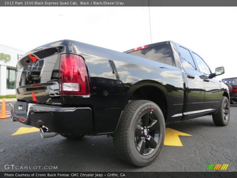 Black / Black/Diesel Gray 2013 Ram 1500 Black Express Quad Cab