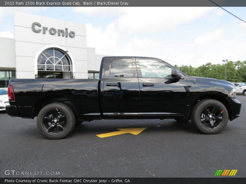 Black / Black/Diesel Gray 2013 Ram 1500 Black Express Quad Cab