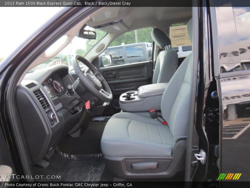Black / Black/Diesel Gray 2013 Ram 1500 Black Express Quad Cab