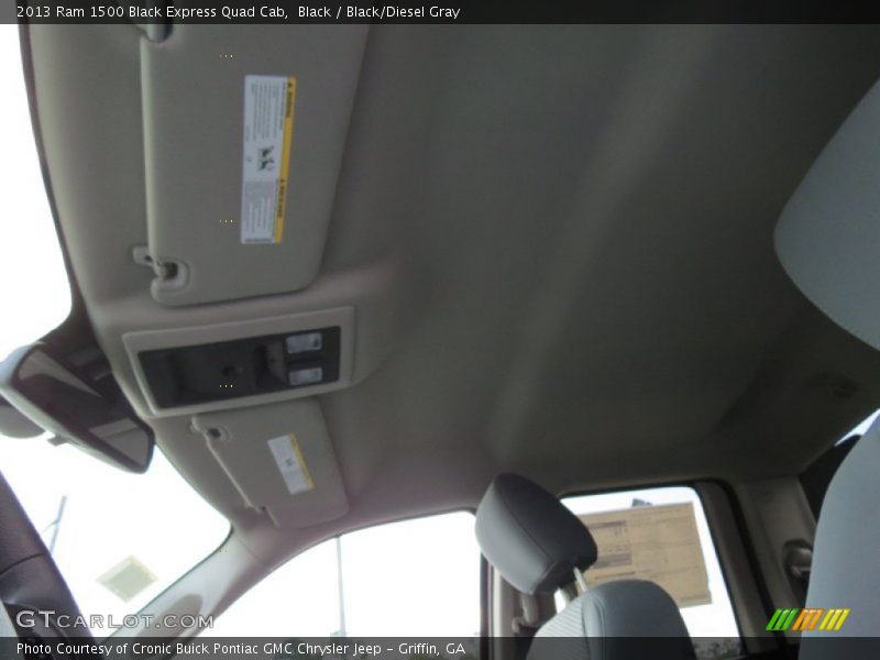 Black / Black/Diesel Gray 2013 Ram 1500 Black Express Quad Cab