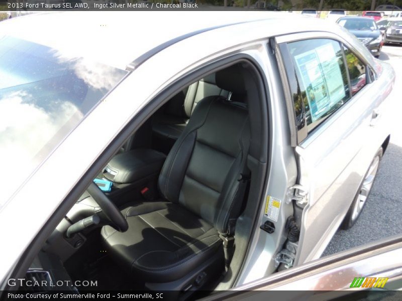 Ingot Silver Metallic / Charcoal Black 2013 Ford Taurus SEL AWD