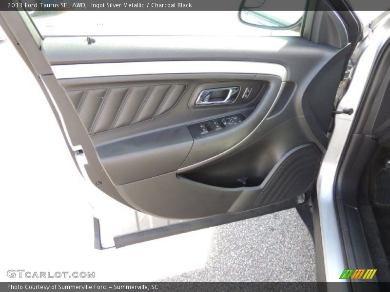Ingot Silver Metallic / Charcoal Black 2013 Ford Taurus SEL AWD