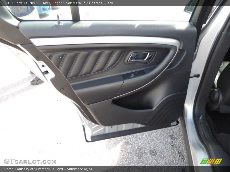 Ingot Silver Metallic / Charcoal Black 2013 Ford Taurus SEL AWD