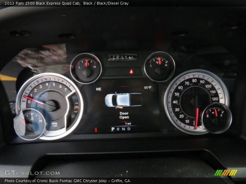 Black / Black/Diesel Gray 2013 Ram 1500 Black Express Quad Cab