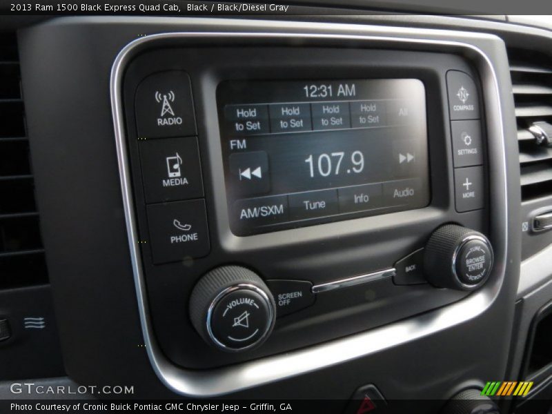Black / Black/Diesel Gray 2013 Ram 1500 Black Express Quad Cab
