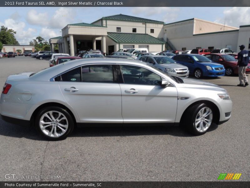Ingot Silver Metallic / Charcoal Black 2013 Ford Taurus SEL AWD