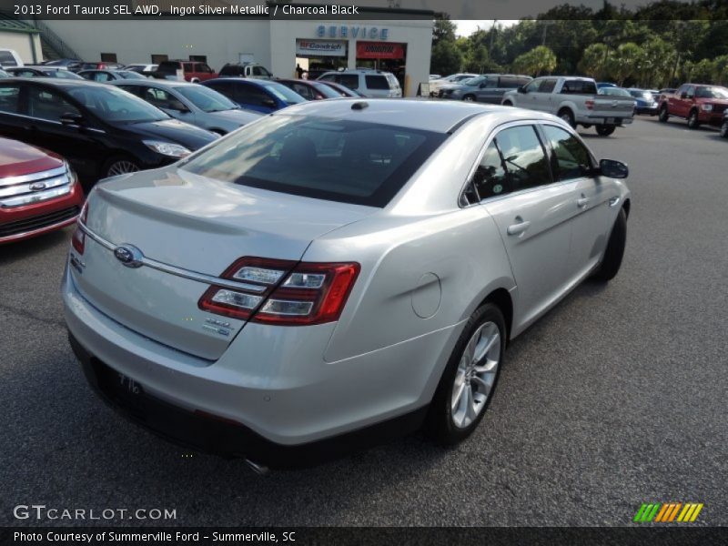 Ingot Silver Metallic / Charcoal Black 2013 Ford Taurus SEL AWD