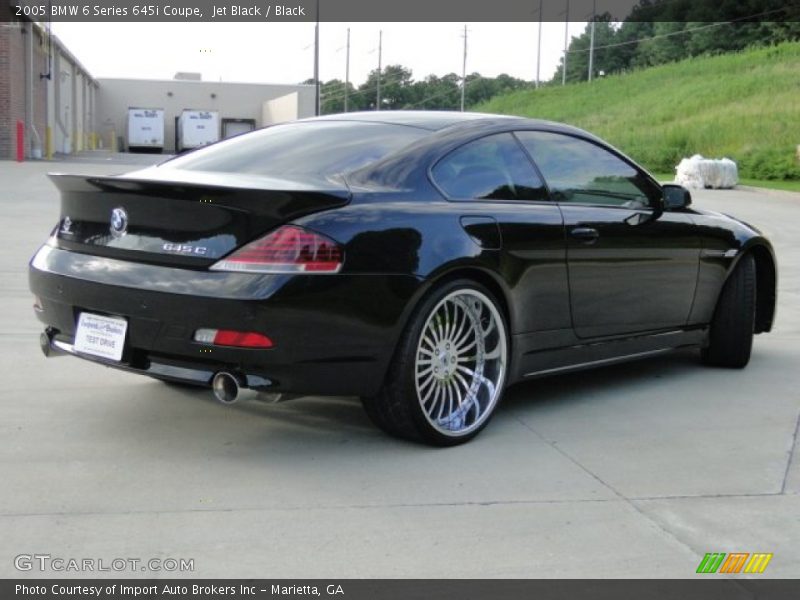 Jet Black / Black 2005 BMW 6 Series 645i Coupe