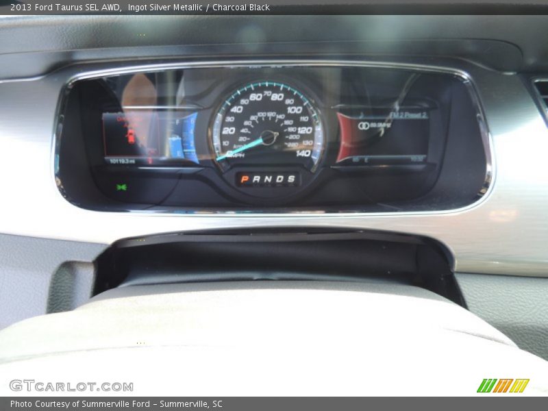 Ingot Silver Metallic / Charcoal Black 2013 Ford Taurus SEL AWD