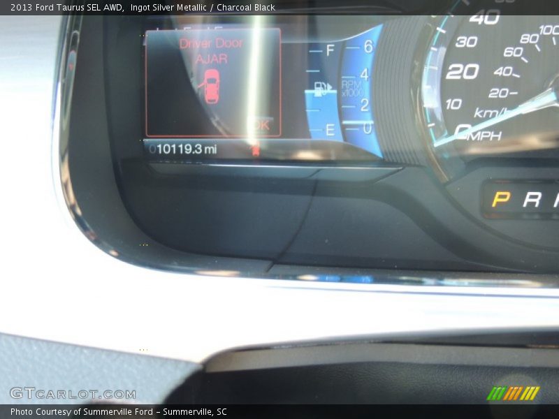 Ingot Silver Metallic / Charcoal Black 2013 Ford Taurus SEL AWD