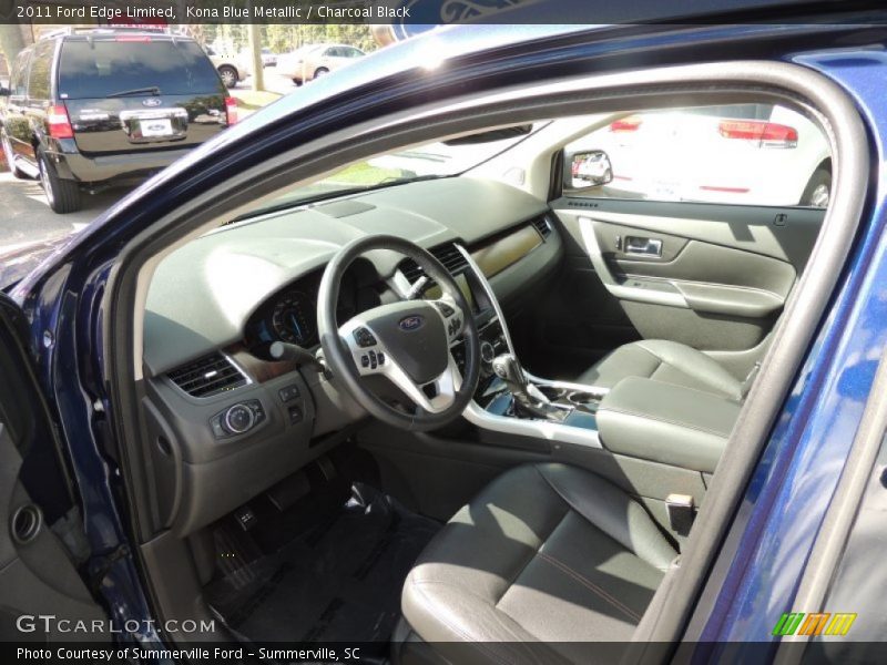Kona Blue Metallic / Charcoal Black 2011 Ford Edge Limited