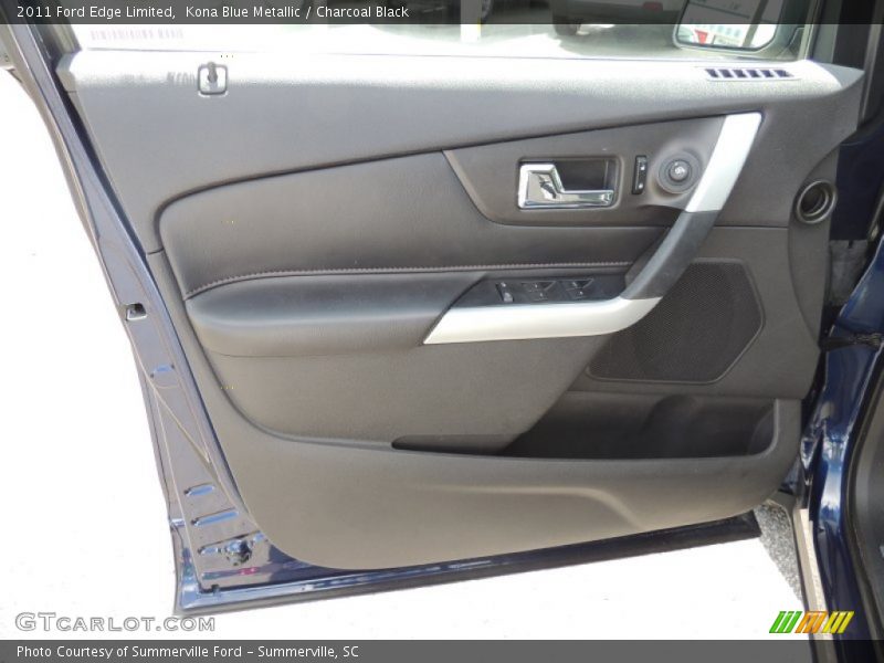Kona Blue Metallic / Charcoal Black 2011 Ford Edge Limited