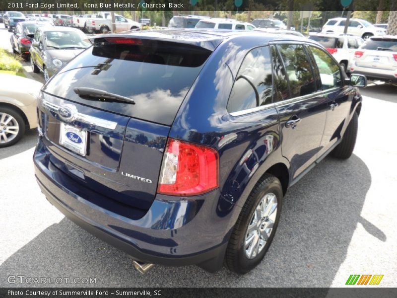 Kona Blue Metallic / Charcoal Black 2011 Ford Edge Limited