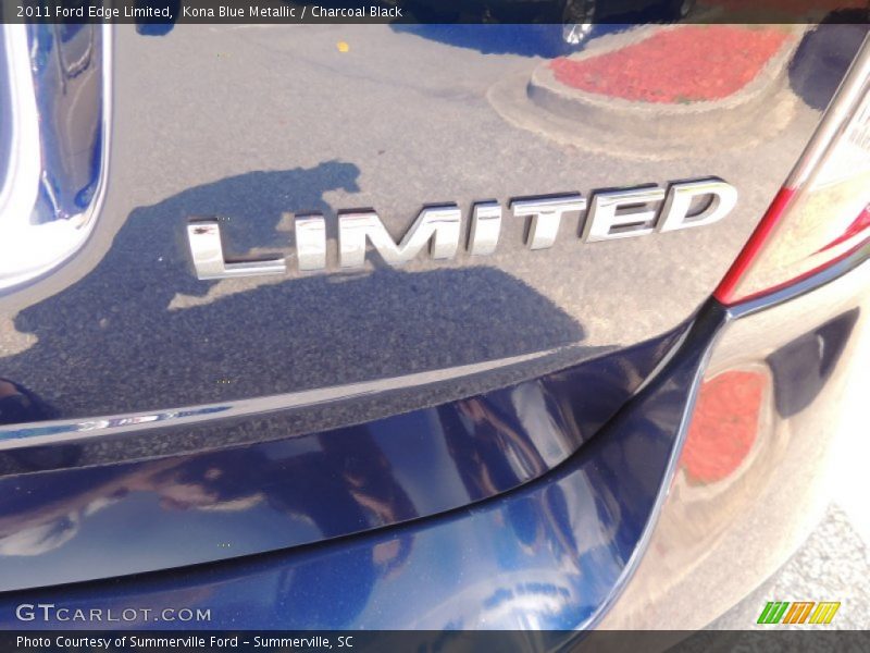 Kona Blue Metallic / Charcoal Black 2011 Ford Edge Limited