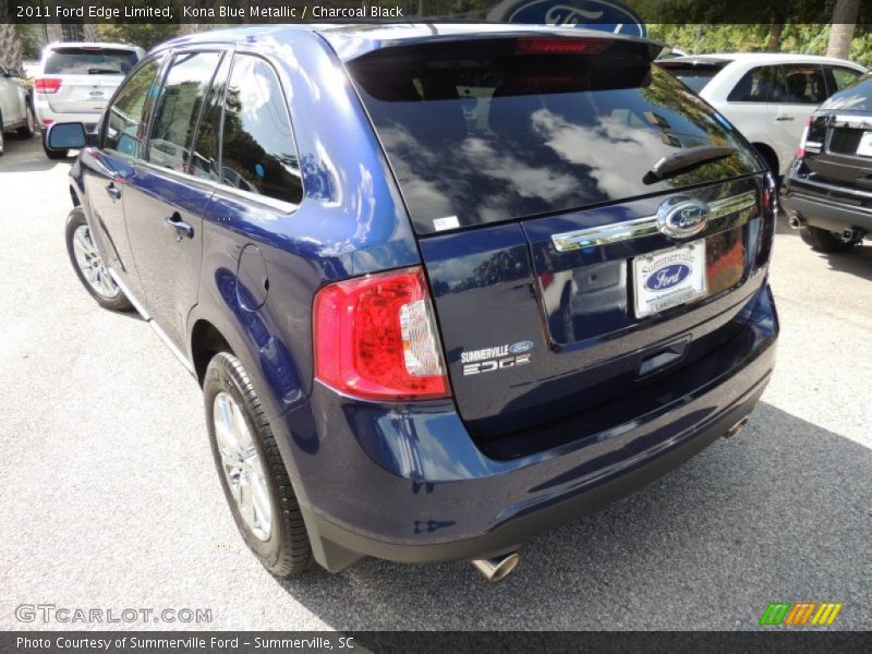 Kona Blue Metallic / Charcoal Black 2011 Ford Edge Limited