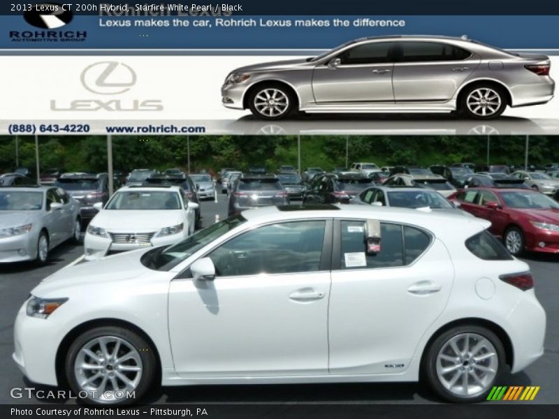 Starfire White Pearl / Black 2013 Lexus CT 200h Hybrid
