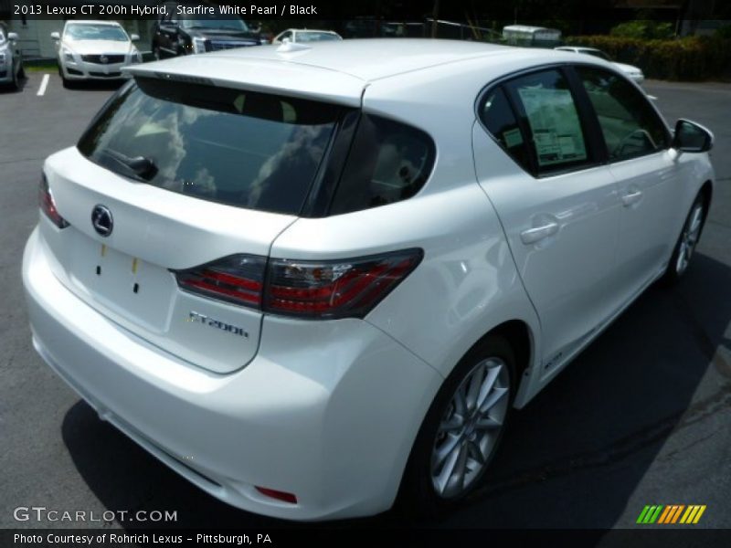 Starfire White Pearl / Black 2013 Lexus CT 200h Hybrid