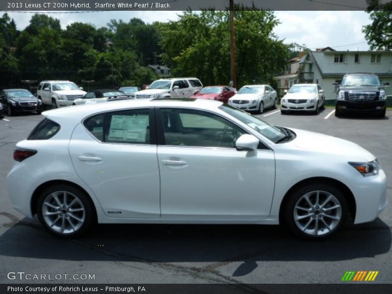 Starfire White Pearl / Black 2013 Lexus CT 200h Hybrid