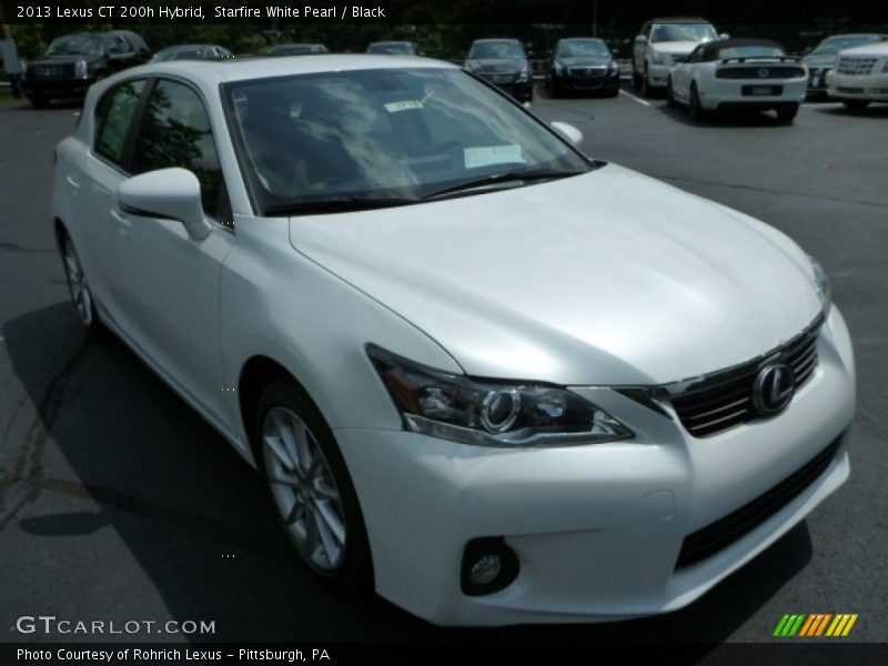 Starfire White Pearl / Black 2013 Lexus CT 200h Hybrid