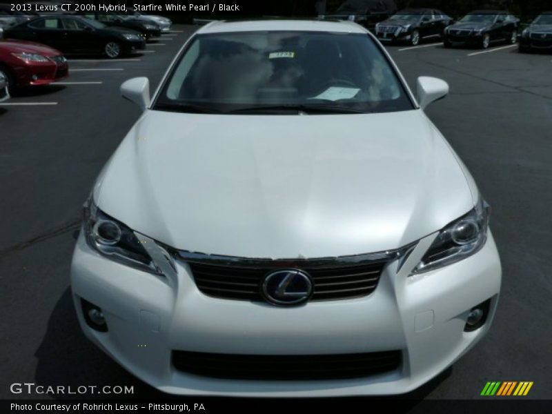 Starfire White Pearl / Black 2013 Lexus CT 200h Hybrid