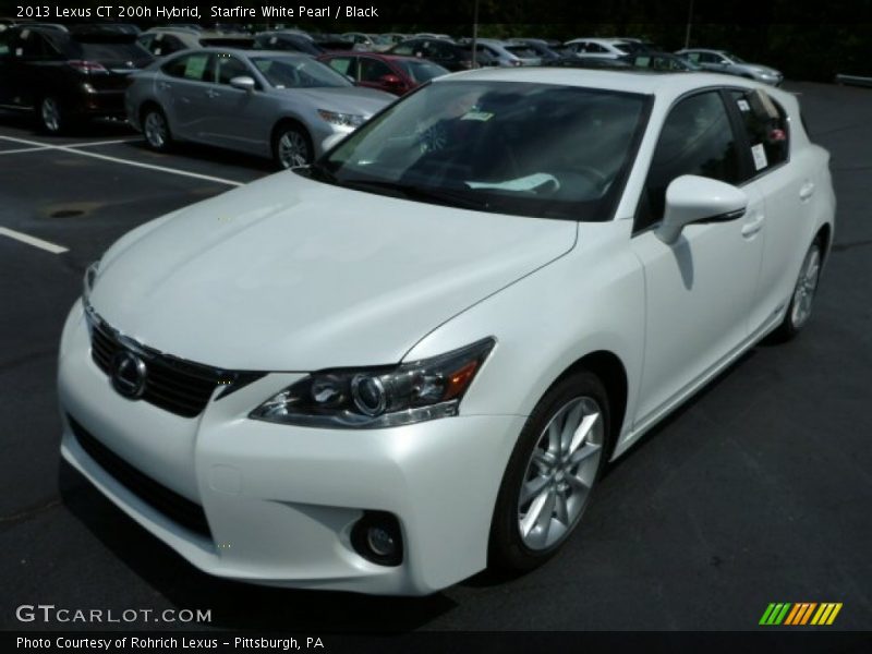 Starfire White Pearl / Black 2013 Lexus CT 200h Hybrid