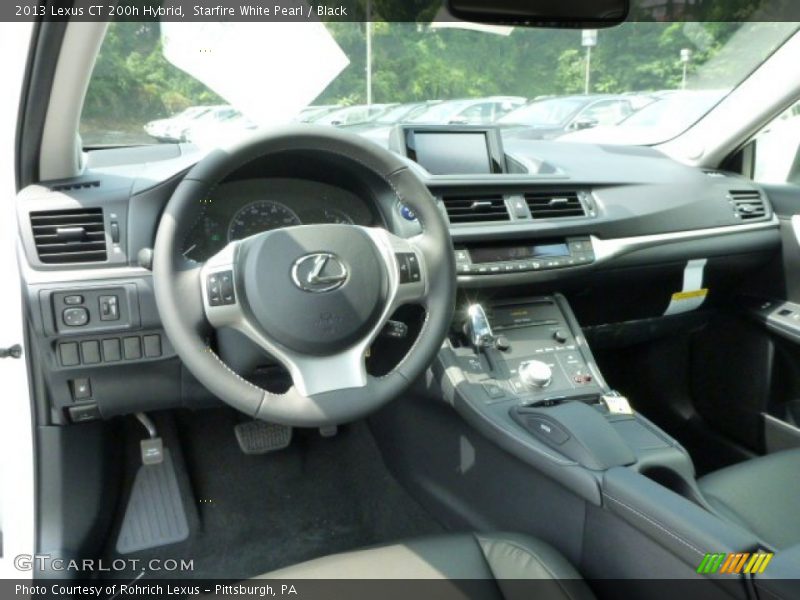Starfire White Pearl / Black 2013 Lexus CT 200h Hybrid