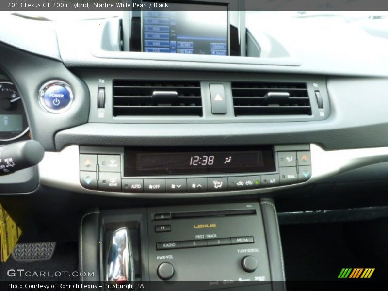 Starfire White Pearl / Black 2013 Lexus CT 200h Hybrid