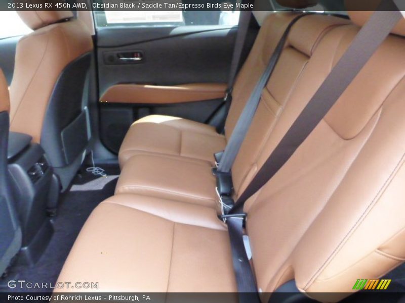 Obsidian Black / Saddle Tan/Espresso Birds Eye Maple 2013 Lexus RX 450h AWD