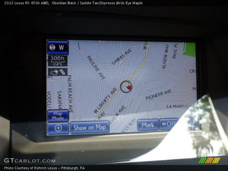 Obsidian Black / Saddle Tan/Espresso Birds Eye Maple 2013 Lexus RX 450h AWD