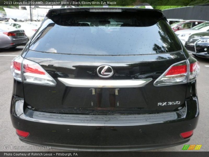 Stargazer Black / Black/Ebony Birds Eye Maple 2013 Lexus RX 350 AWD