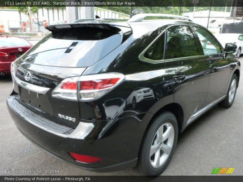 Stargazer Black / Black/Ebony Birds Eye Maple 2013 Lexus RX 350 AWD