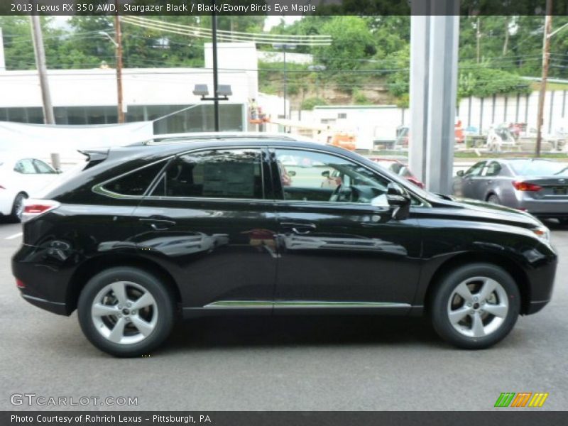 Stargazer Black / Black/Ebony Birds Eye Maple 2013 Lexus RX 350 AWD