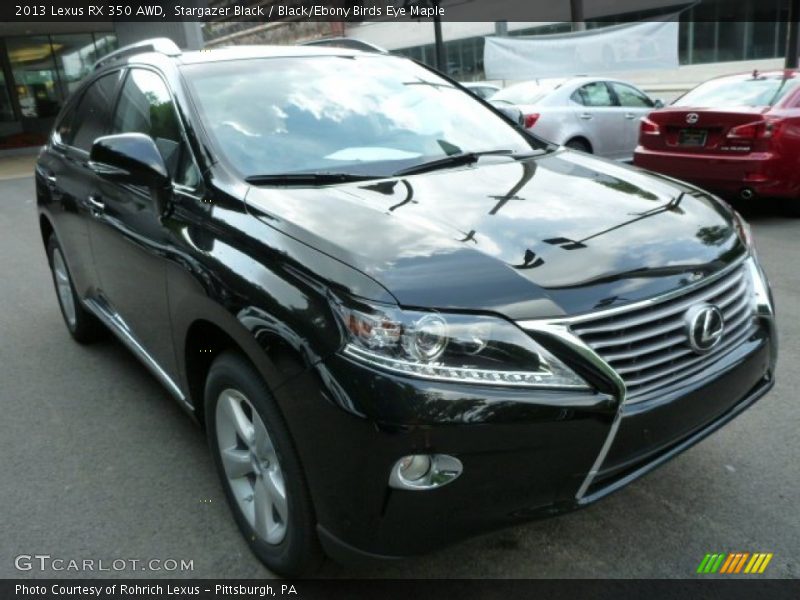 Stargazer Black / Black/Ebony Birds Eye Maple 2013 Lexus RX 350 AWD