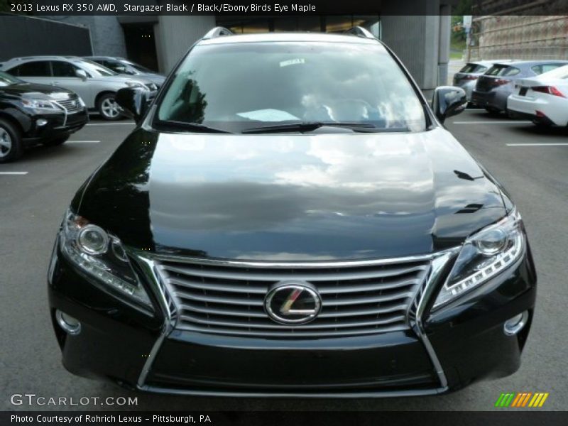 Stargazer Black / Black/Ebony Birds Eye Maple 2013 Lexus RX 350 AWD