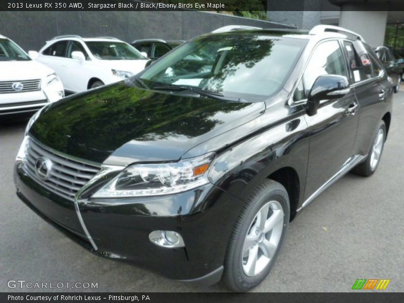Stargazer Black / Black/Ebony Birds Eye Maple 2013 Lexus RX 350 AWD