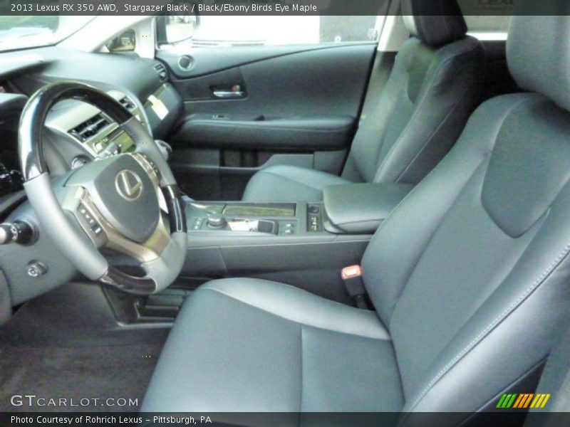 Stargazer Black / Black/Ebony Birds Eye Maple 2013 Lexus RX 350 AWD