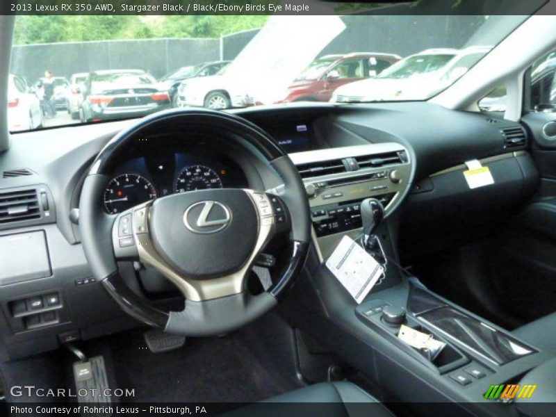 Stargazer Black / Black/Ebony Birds Eye Maple 2013 Lexus RX 350 AWD
