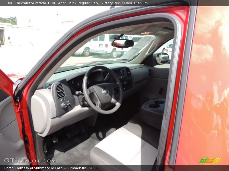 Victory Red / Dark Titanium 2008 Chevrolet Silverado 1500 Work Truck Regular Cab