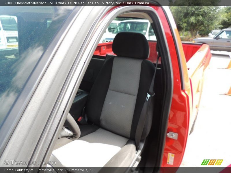 Victory Red / Dark Titanium 2008 Chevrolet Silverado 1500 Work Truck Regular Cab