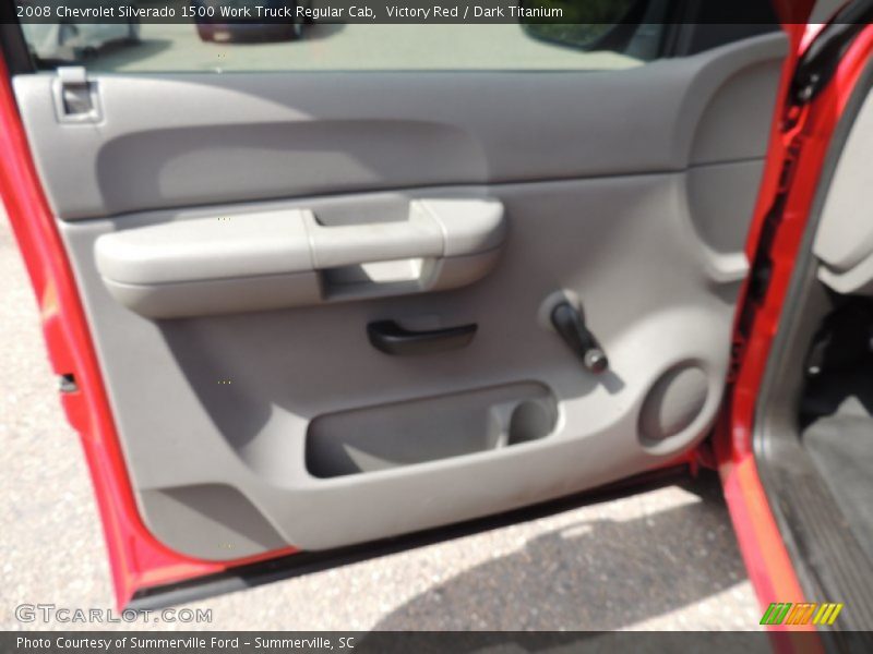 Victory Red / Dark Titanium 2008 Chevrolet Silverado 1500 Work Truck Regular Cab