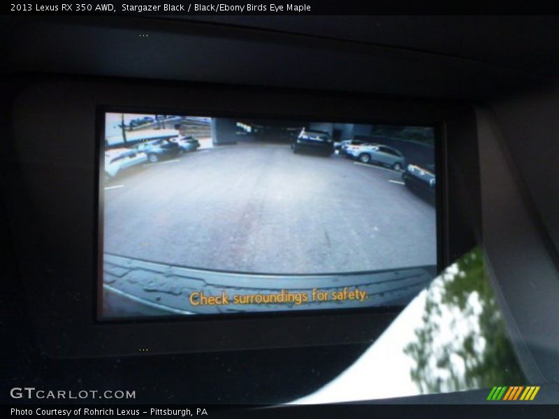 Stargazer Black / Black/Ebony Birds Eye Maple 2013 Lexus RX 350 AWD