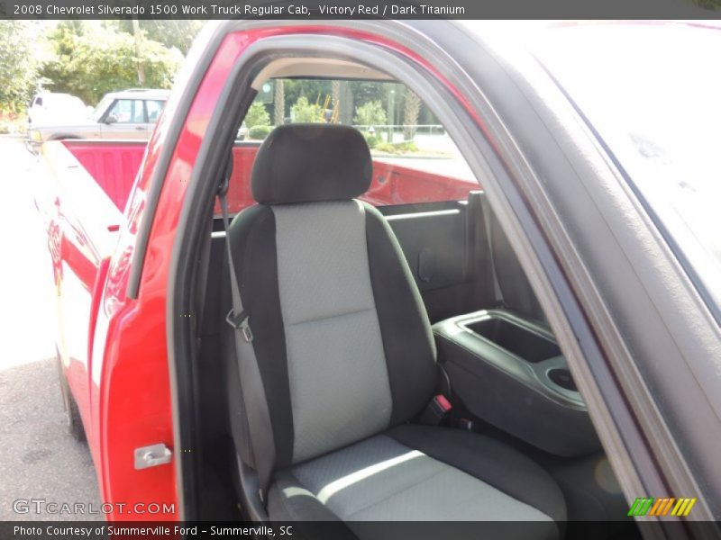 Victory Red / Dark Titanium 2008 Chevrolet Silverado 1500 Work Truck Regular Cab