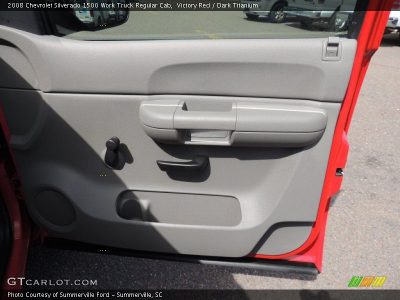 Victory Red / Dark Titanium 2008 Chevrolet Silverado 1500 Work Truck Regular Cab